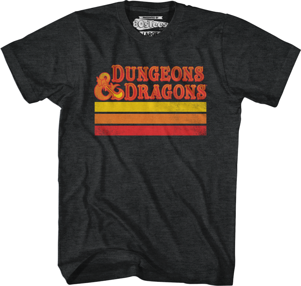 Retro Stripes Dungeons & Dragons T-Shirts, Hoodie, Sweatshirt