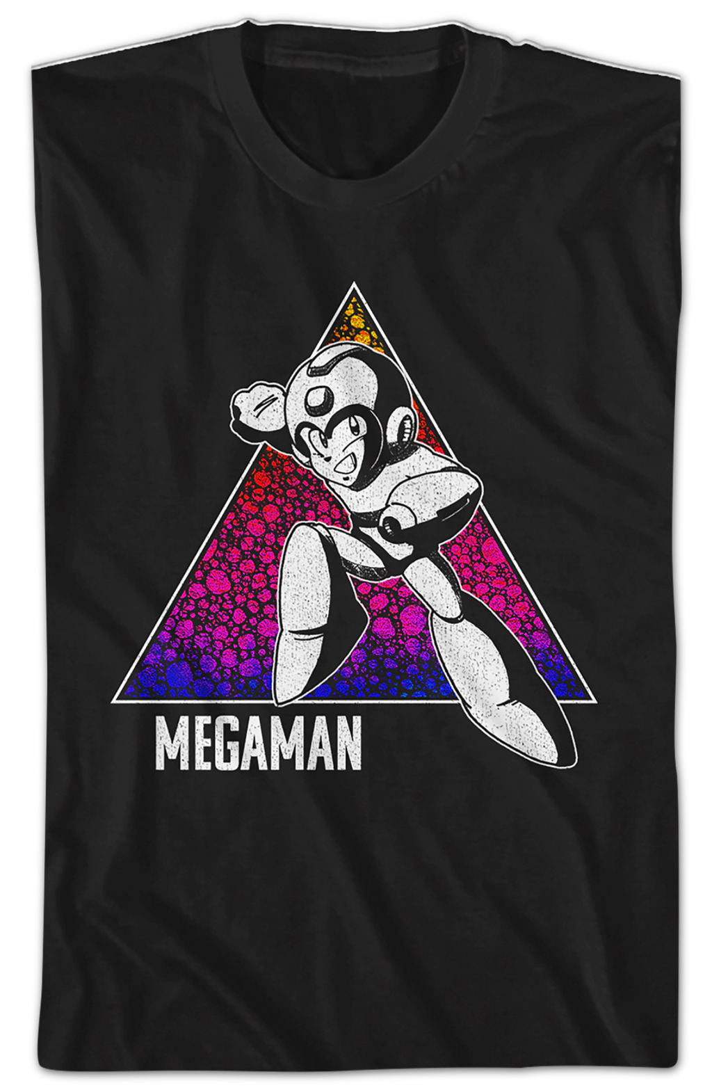 Retro Triangle Mega Man T-Shirt Hoodie, Sweatshirt | CiraTrend.com (Image 2)