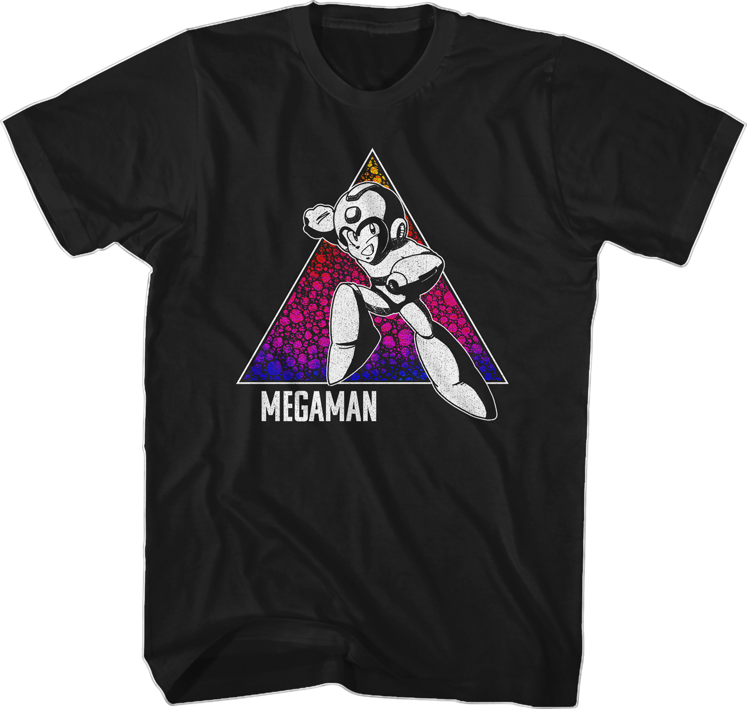 Retro Triangle Mega Man T-Shirt Hoodie, Sweatshirt | CiraTrend.com (Image 1)