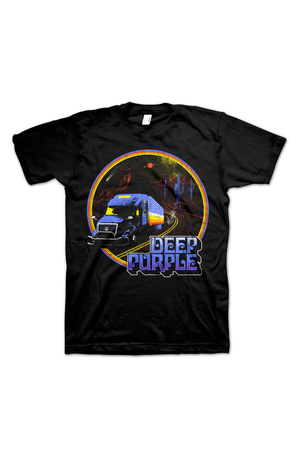 Retro Truck Deep Purple T-Shirt Hoodie, Sweatshirt | CiraTrend.com (Image 2)
