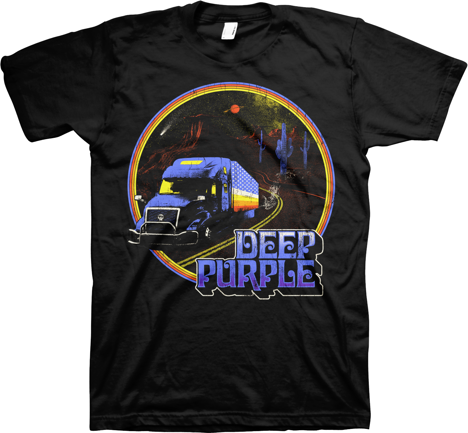 Retro Truck Deep Purple T-Shirt Hoodie, Sweatshirt | CiraTrend.com (Image 1)