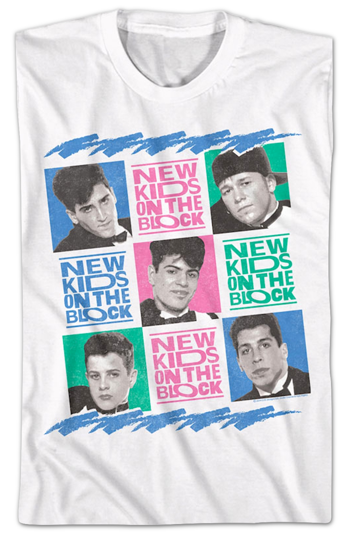 Retro Tuxes In Squares New Kids On The Block T-Shirt Hoodie, Sweatshirt | CiraTrend.com (Image 2)