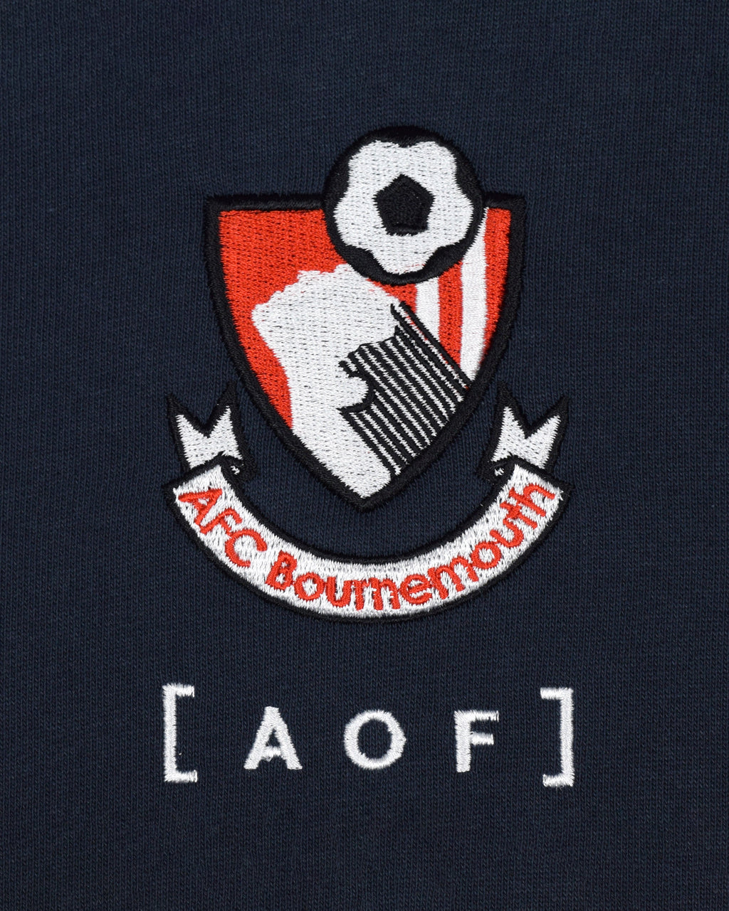 AFC Bournemouth Retro Crest Navy Hoodie T-Shirts, Sweatshirt | CiraTrend.com (Image 2)