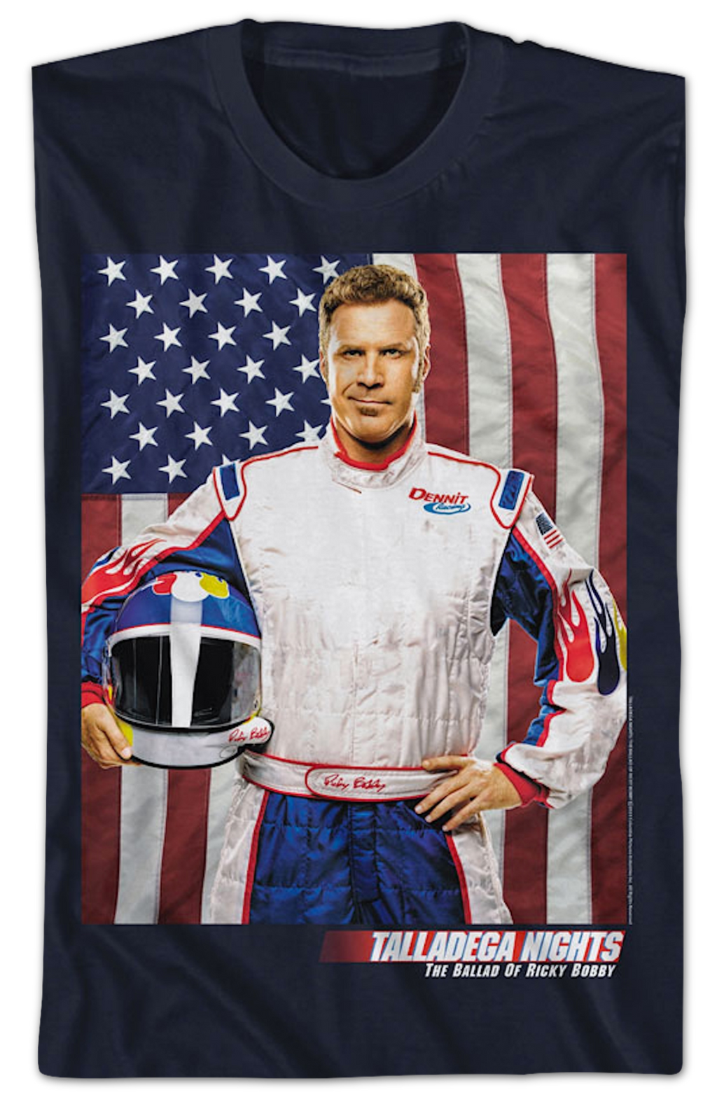 Ricky Bobby American Flag Talladega Nights T-Shirt Hoodie, Sweatshirt | CiraTrend.com (Image 2)