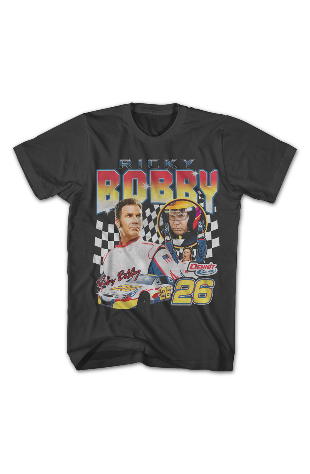 Ricky Bobby Checkered Flag Collage Talladega Nights T-Shirts, Hoodie, Sweatshirt