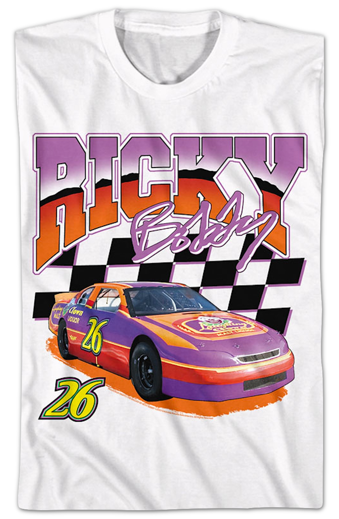 Ricky Bobby Checkered Flag Talladega Nights T-Shirt Hoodie, Sweatshirt | CiraTrend.com (Image 2)