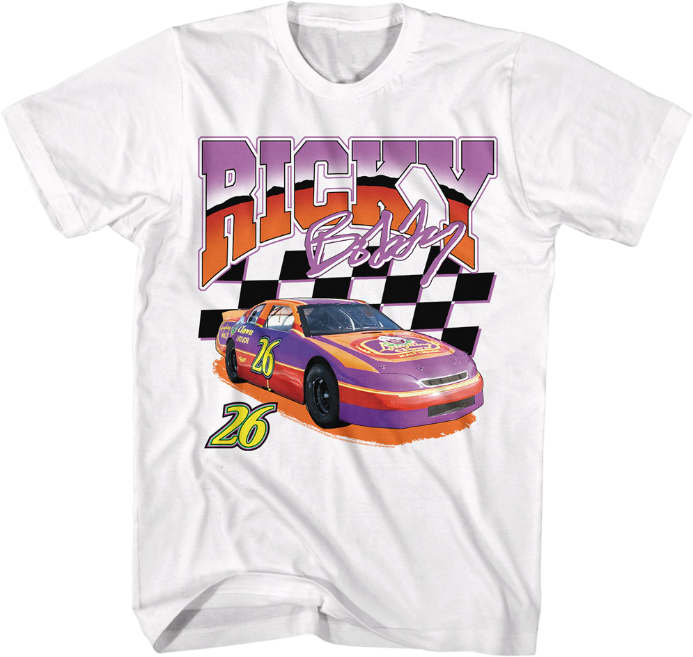 Ricky Bobby Checkered Flag Talladega Nights T-Shirt Hoodie, Sweatshirt | CiraTrend.com (Image 1)