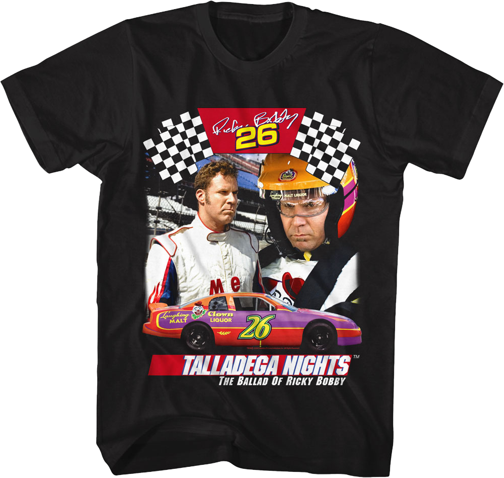 Ricky Bobby Collage Talladega Nights T-Shirt Hoodie, Sweatshirt | CiraTrend.com (Image 1)