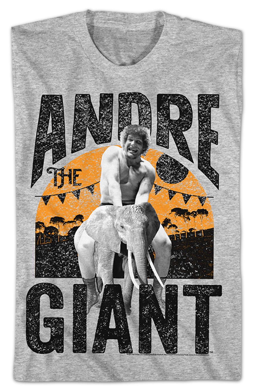 Riding An Elephant Andre The Giant T-Shirt Hoodie, Sweatshirt | CiraTrend.com (Image 2)