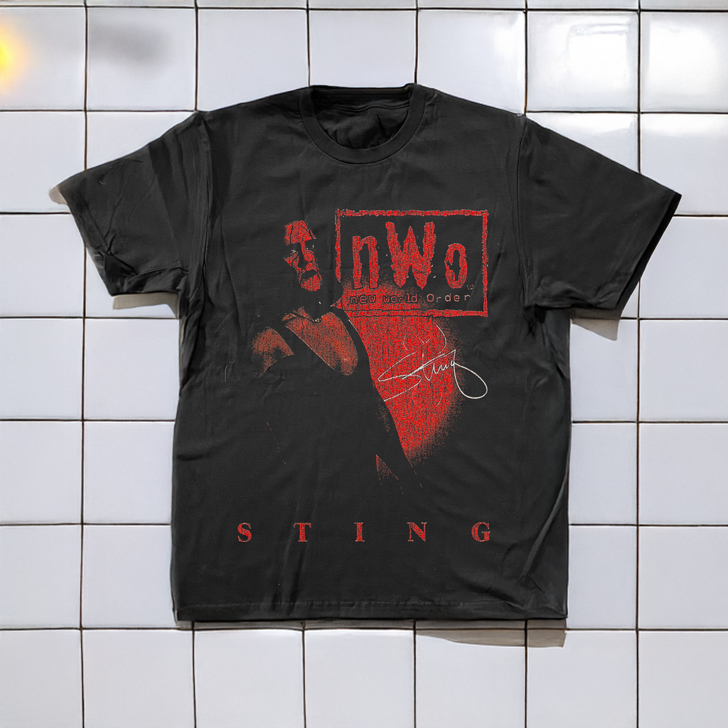 90'S STING NWO BLACK WASHED T-SHIRT