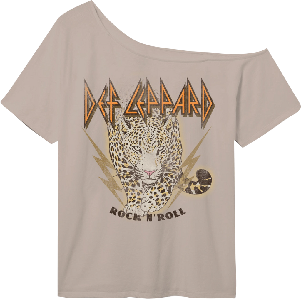 Rock 'N' Roll Def Leppard Off The Shoulder Shirt Hoodie, Sweatshirt | CiraTrend.com (Image 1)