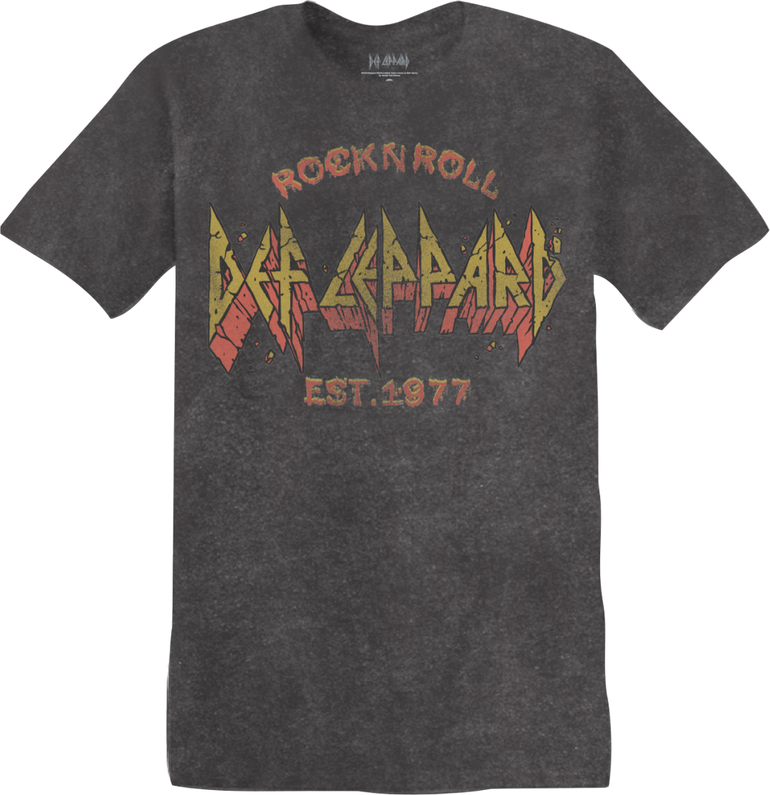 Rock N Roll Est. 1977 Def Leppard T-Shirt Hoodie, Sweatshirt | CiraTrend.com (Image 1)
