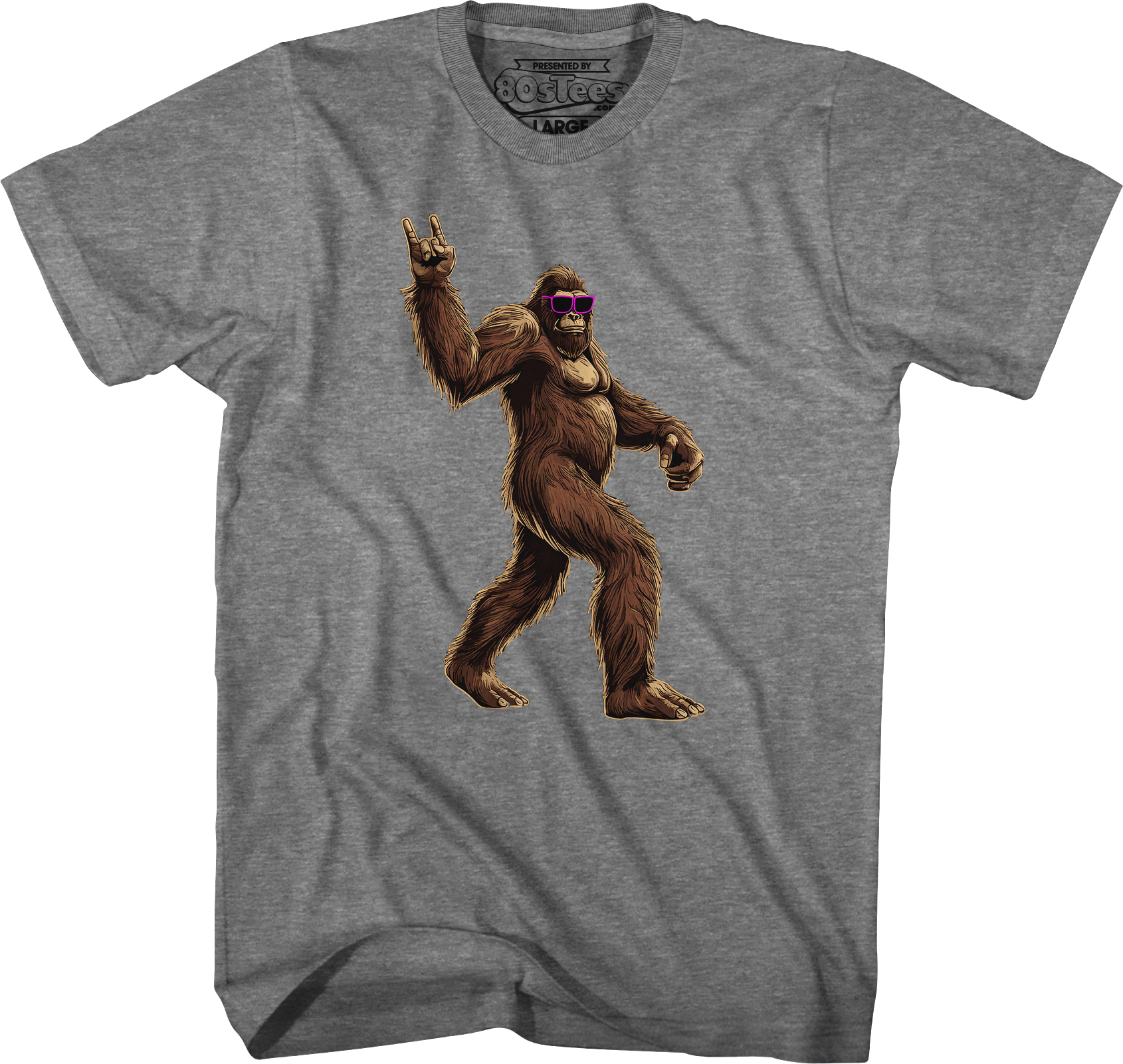Rock On Bigfoot T-Shirt Hoodie, Sweatshirt | CiraTrend.com (Image 3)