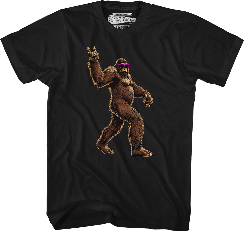 Rock On Bigfoot T-Shirt Hoodie, Sweatshirt | CiraTrend.com (Image 1)