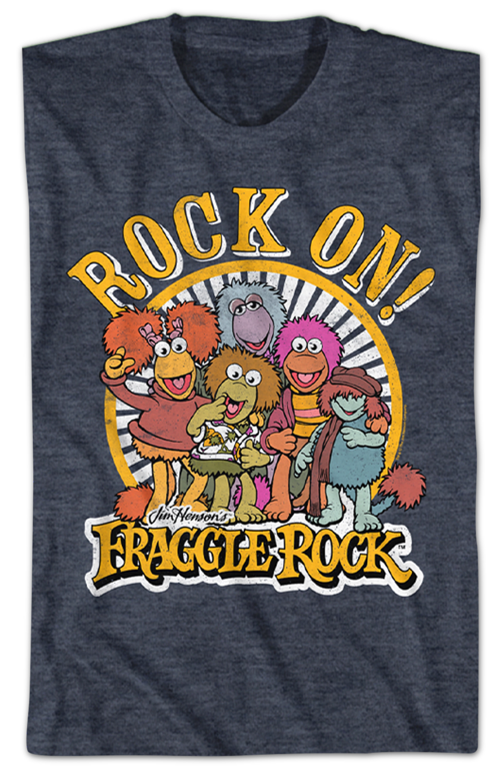 Distressed Rock On Fraggle Rock T-Shirt Hoodie, Sweatshirt | CiraTrend.com (Image 2)