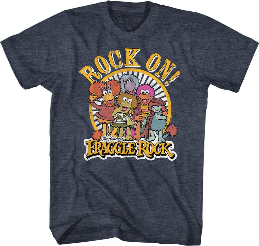 Distressed Rock On Fraggle Rock T-Shirt Hoodie, Sweatshirt | CiraTrend.com (Image 1)