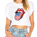 America Rock N Roll Tongue Womens Tee Shirt Hoodie, Sweatshirt | CiraTrend.com