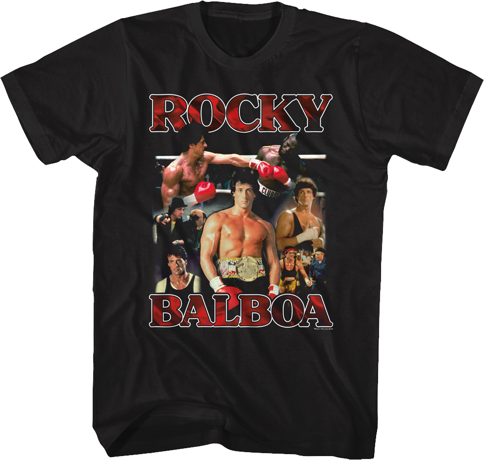 Rocky Balboa Collage Rocky III T-Shirt Hoodie, Sweatshirt | CiraTrend.com (Image 1)