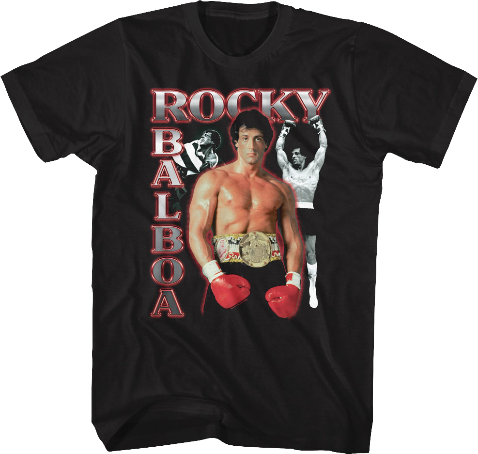 Rocky Balboa Collage Rocky T-Shirt Hoodie, Sweatshirt | CiraTrend.com (Image 1)