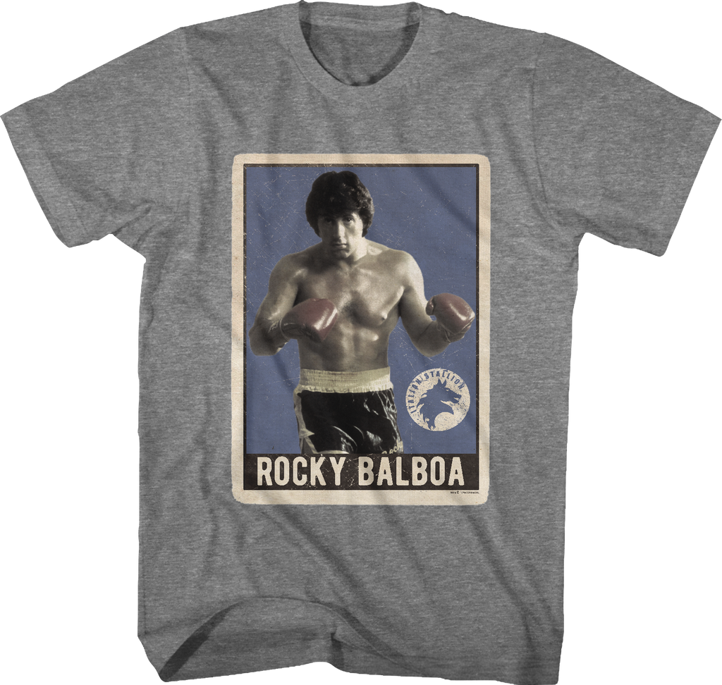 Rocky Balboa Trading Card T-Shirt Hoodie, Sweatshirt | CiraTrend.com (Image 1)