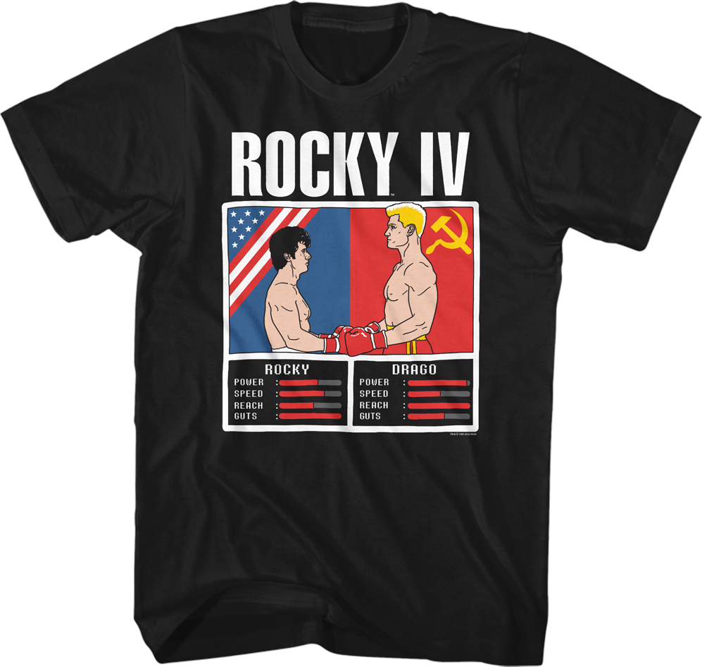 Rocky vs Drago Video Game Rocky IV T-Shirt Hoodie, Sweatshirt | CiraTrend.com (Image 1)