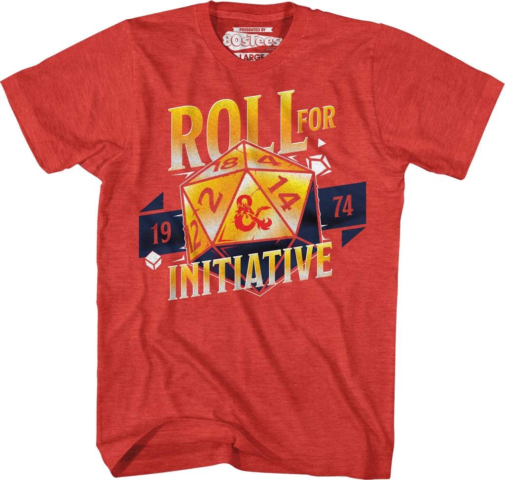 Roll For Initiative 1974 Dungeons & Dragons T-Shirt Hoodie, Sweatshirt | CiraTrend.com (Image 1)
