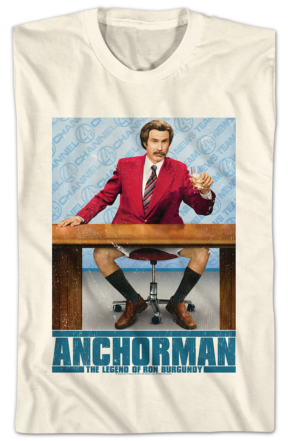 Ron Burgundy Poster Anchorman T-Shirt Hoodie, Sweatshirt | CiraTrend.com