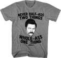 Ron Swanson Whole-Ass One Thing Parks and Recreation T-Shirt Hoodie, Sweatshirt | CiraTrend.com (Image 1)