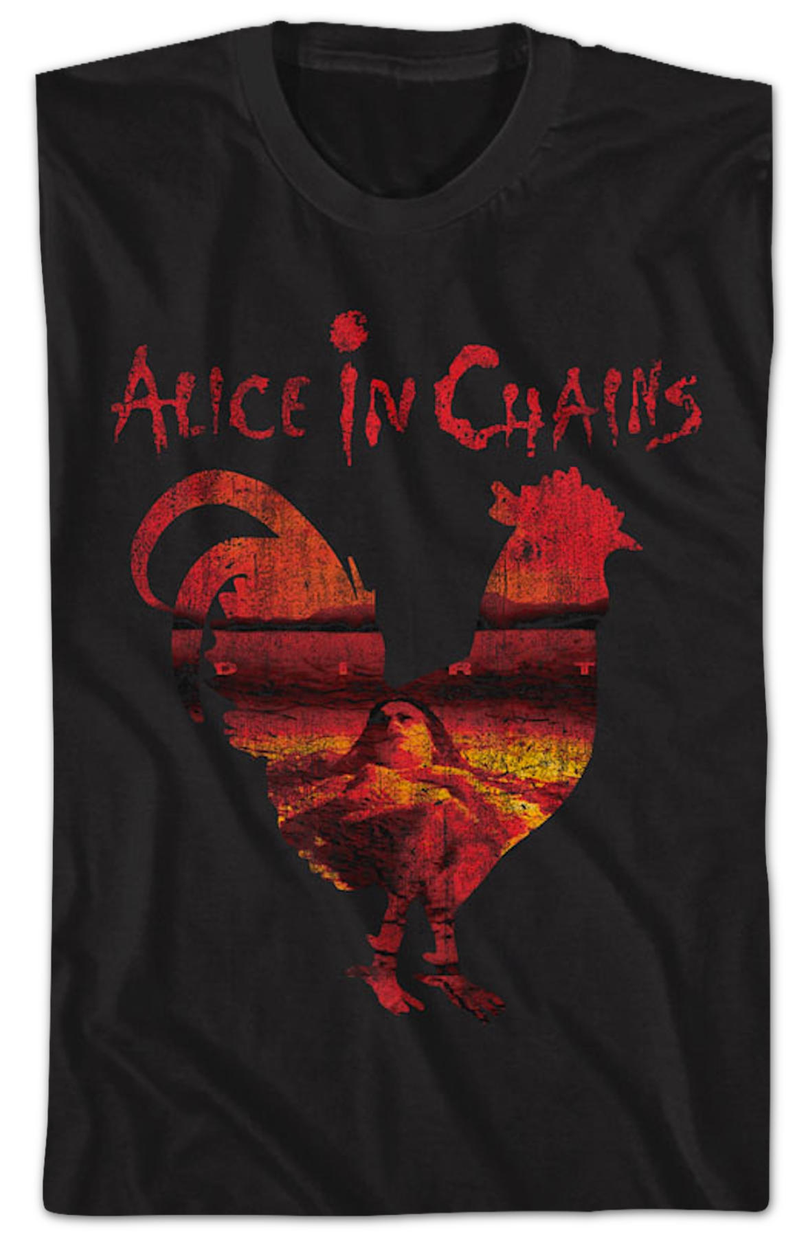 Rooster Silhouette Alice In Chains T-Shirt Hoodie, Sweatshirt | CiraTrend.com (Image 2)