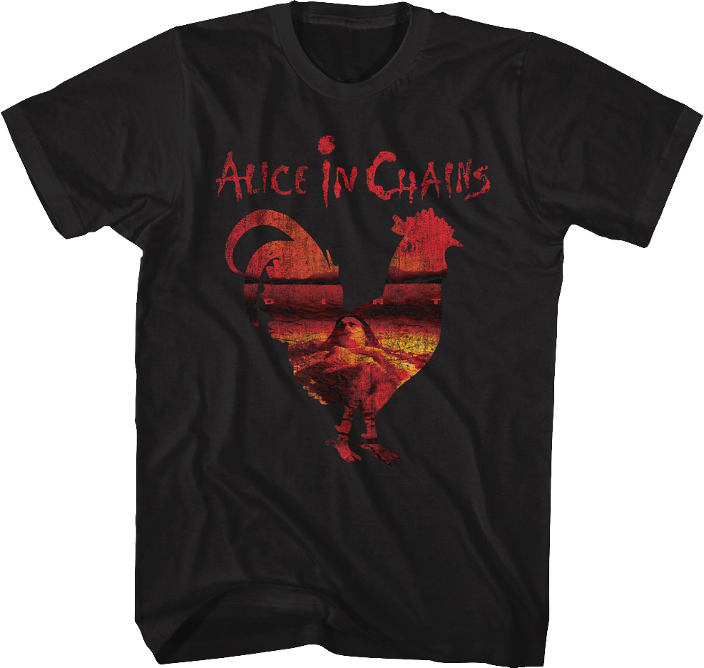 Rooster Silhouette Alice In Chains T-Shirt Hoodie, Sweatshirt | CiraTrend.com (Image 1)