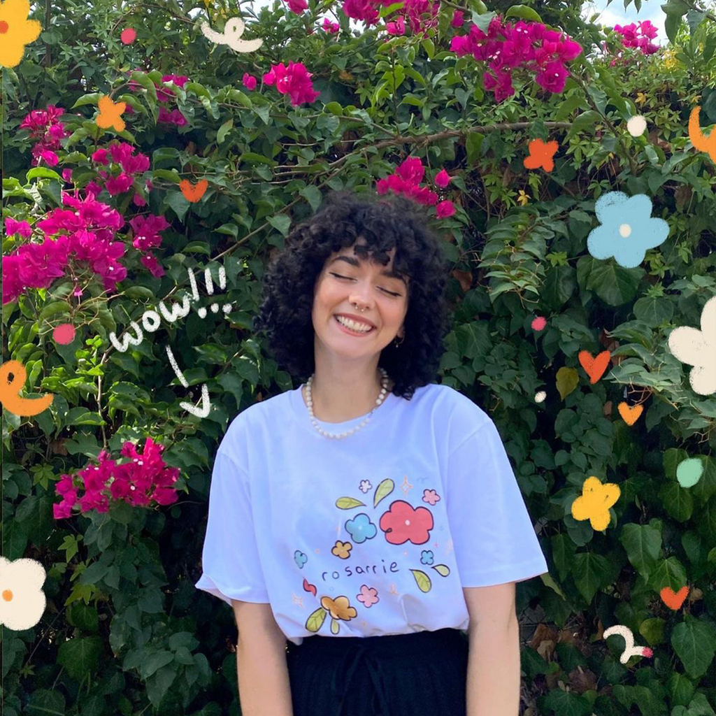 Rosarrie Flowers Tee Hoodie, Sweatshirt | CiraTrend.com (Image 1)