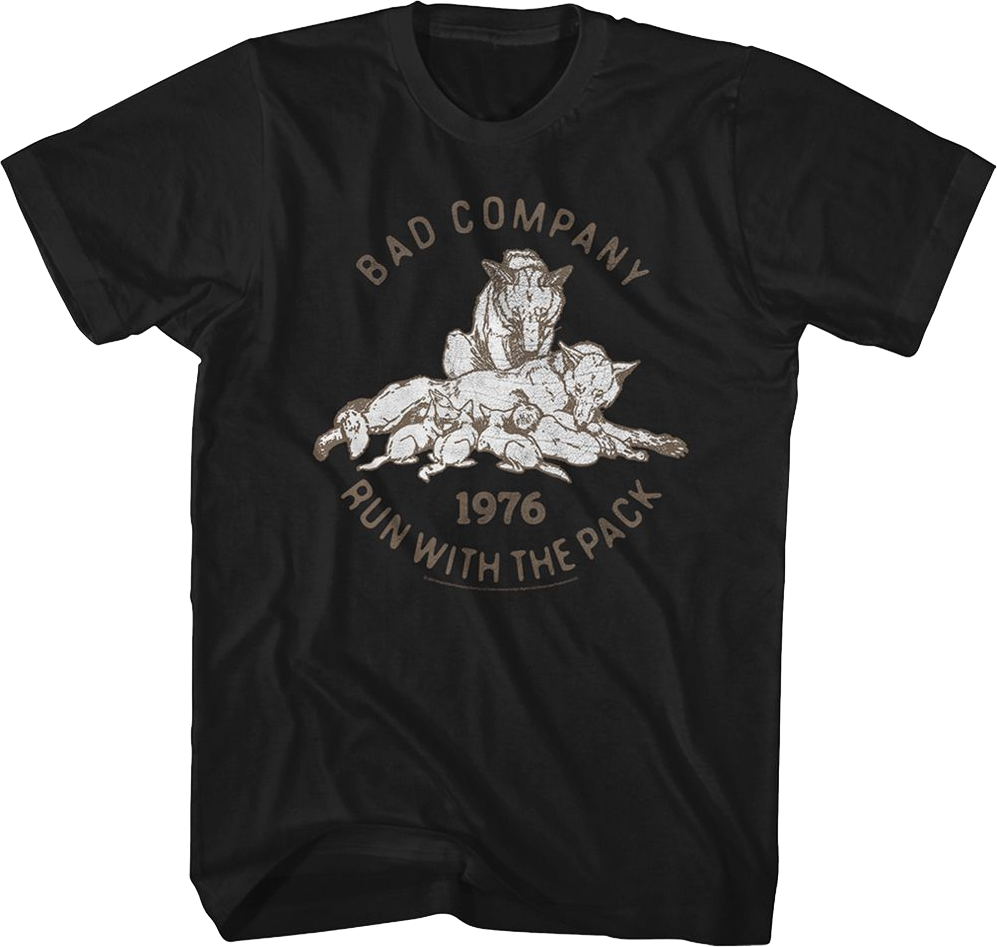 Run With The Pack 1976 Bad Company T-Shirt Hoodie, Sweatshirt | CiraTrend.com (Image 1)