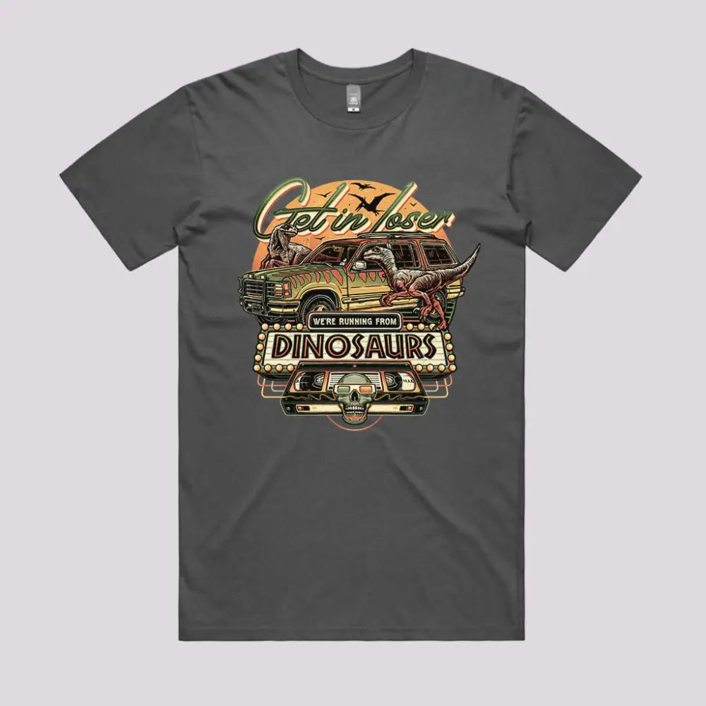 Running from Dinosaurs T-Shirt Hoodie, Sweatshirt | CiraTrend.com (Image 2)