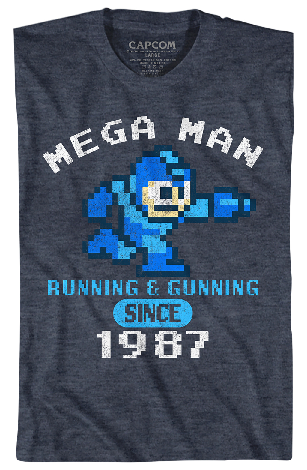 Running & Gunning Since 1987 Mega Man T-Shirt Hoodie, Sweatshirt | CiraTrend.com (Image 2)