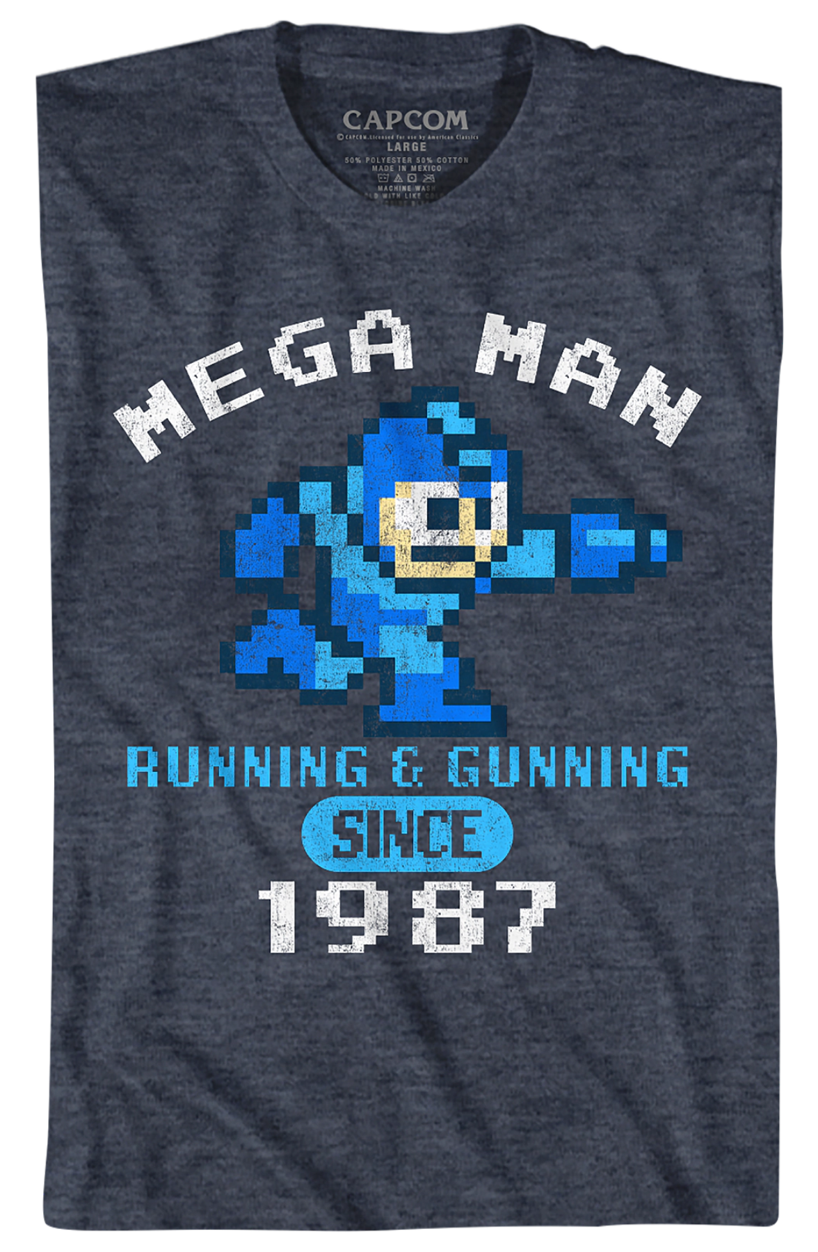 Running & Gunning Since 1987 Mega Man T-Shirt Hoodie, Sweatshirt | CiraTrend.com (Image 2)