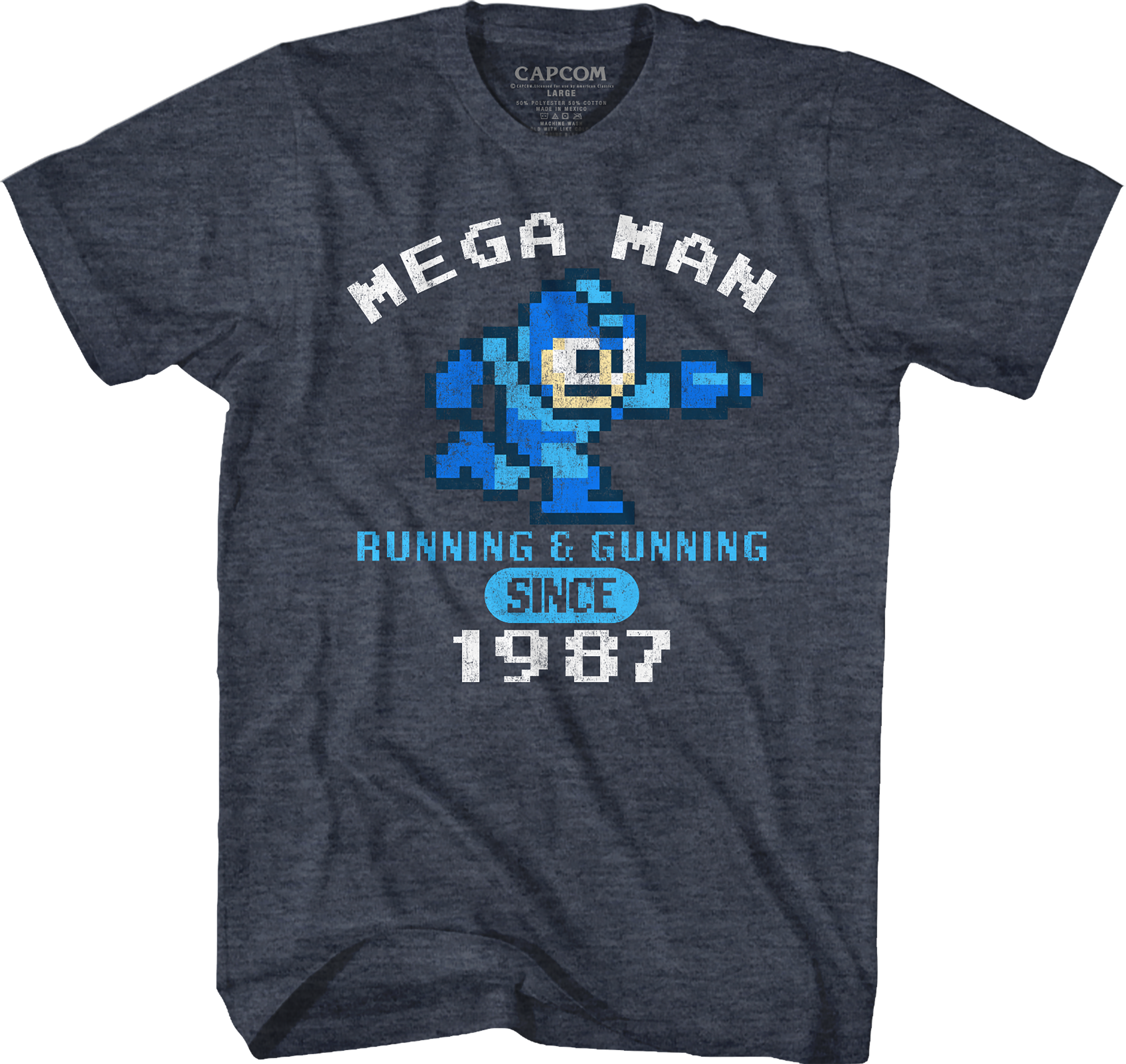 Running & Gunning Since 1987 Mega Man T-Shirt Hoodie, Sweatshirt | CiraTrend.com (Image 1)