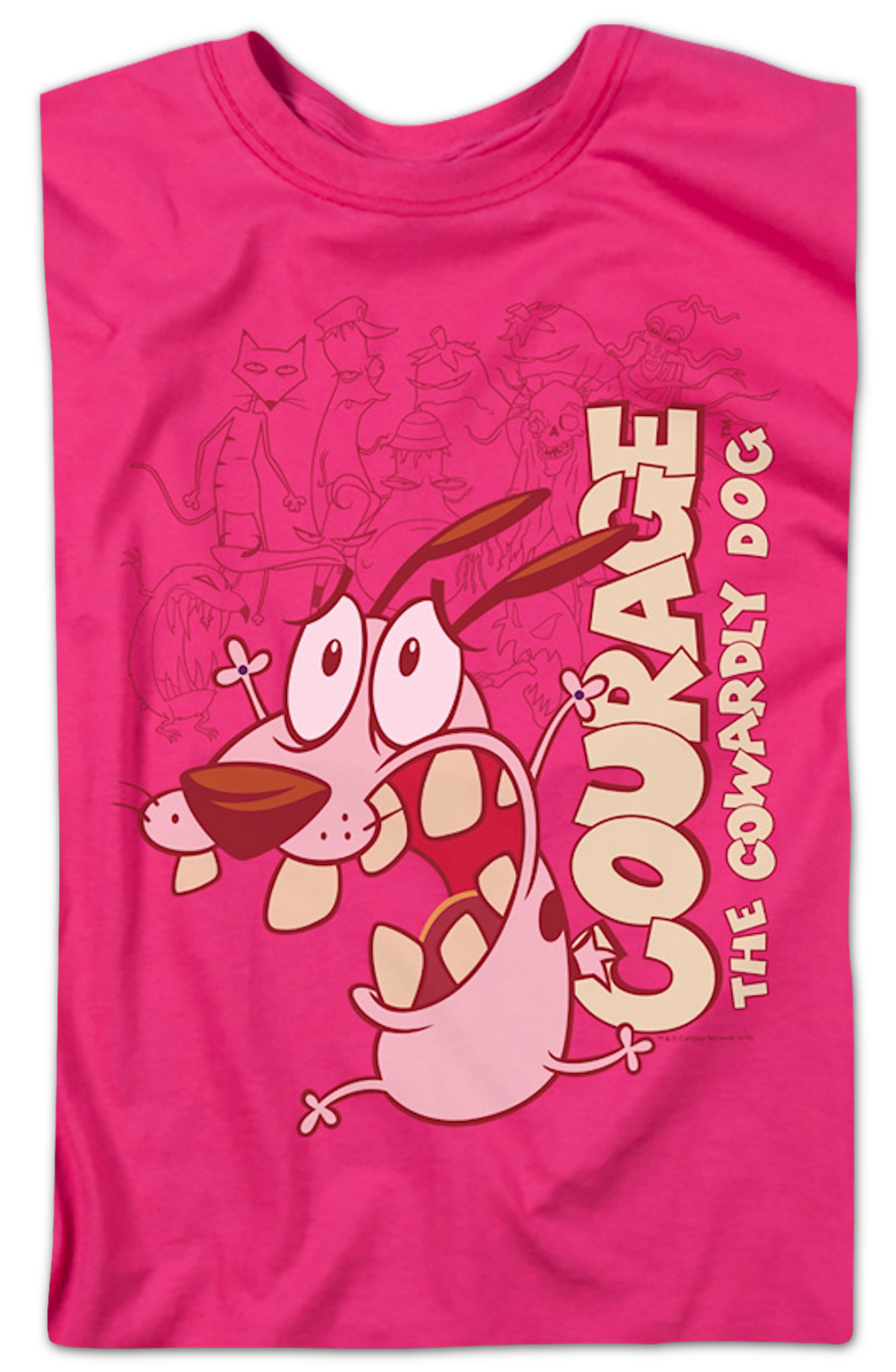 Running Scared Courage The Cowardly Dog T-Shirt Hoodie, Sweatshirt | CiraTrend.com (Image 2)