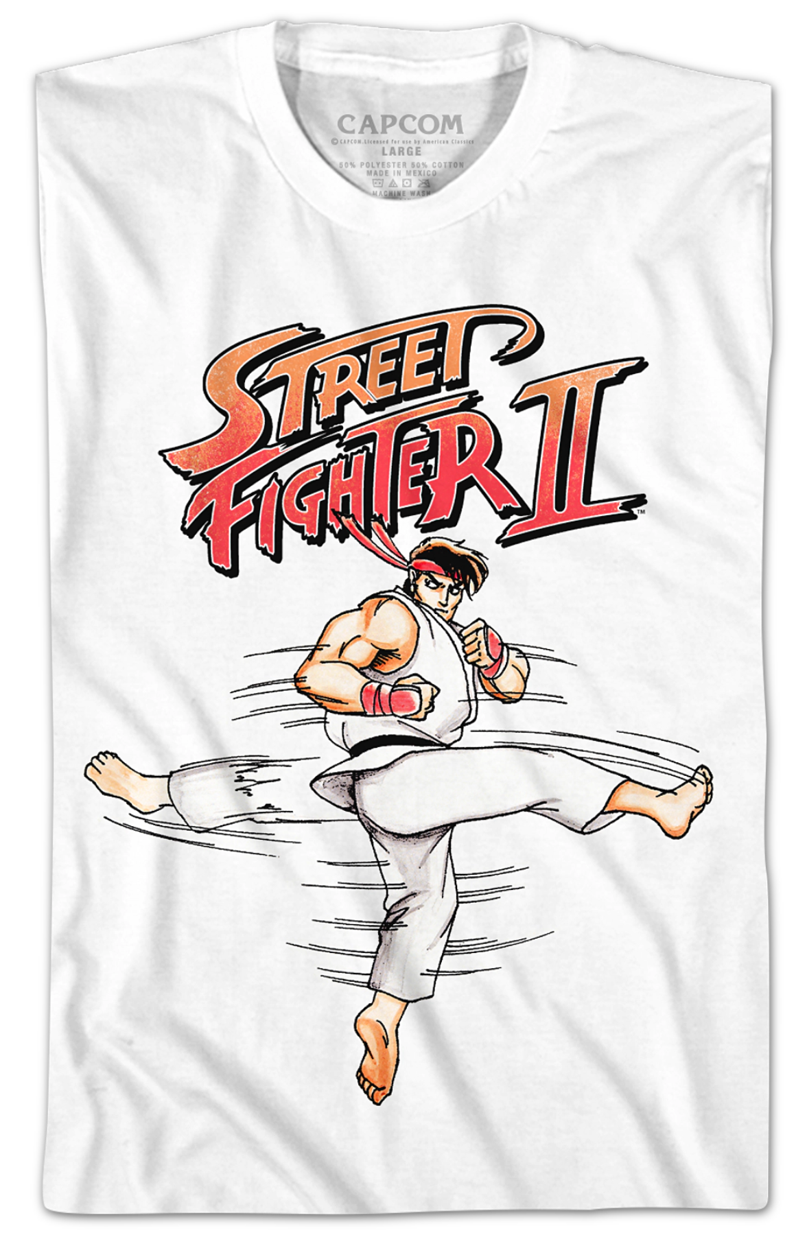 Ryu Hurricane Kick Street Fighter II T-Shirt Hoodie, Sweatshirt | CiraTrend.com (Image 2)