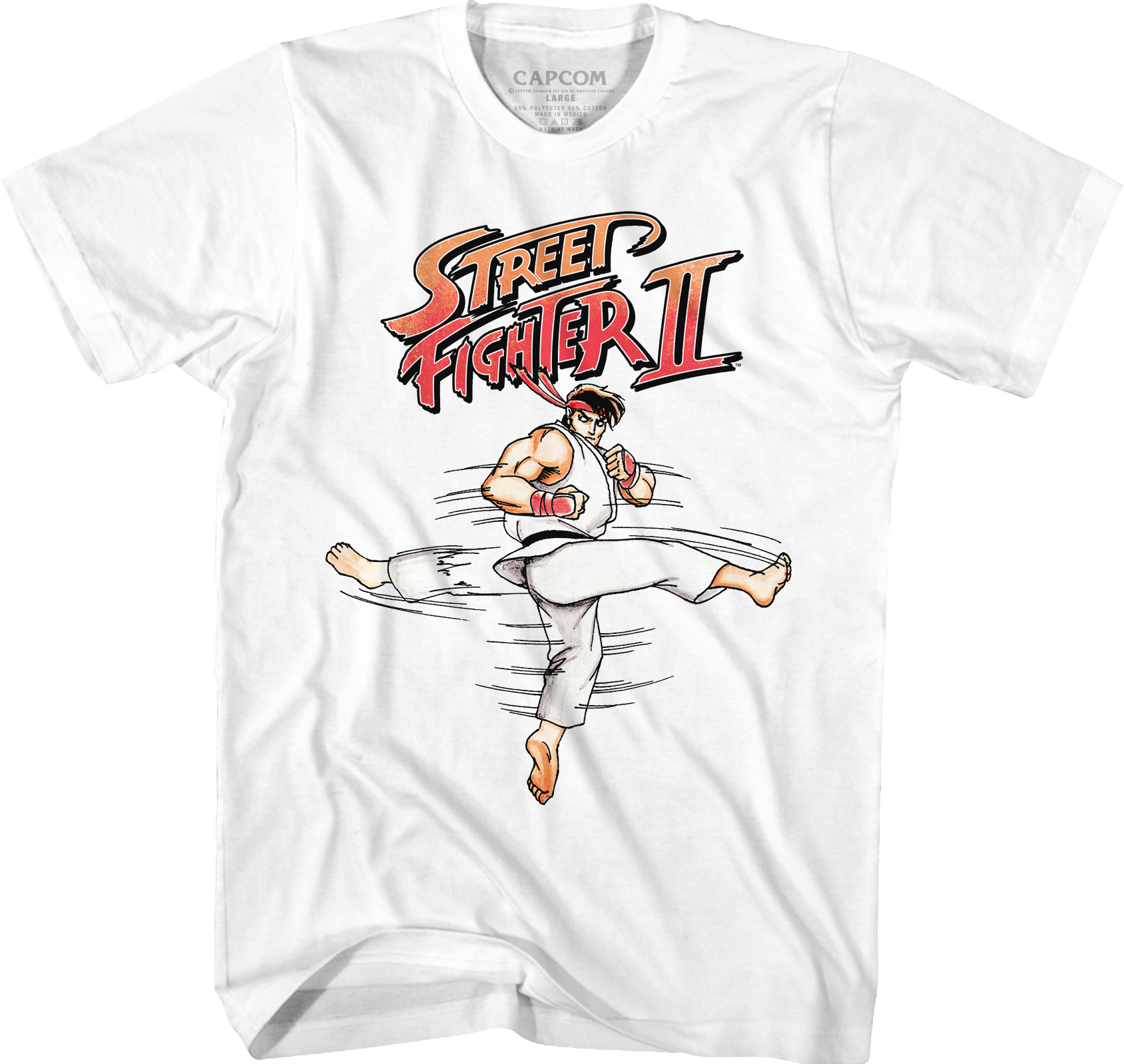 Ryu Hurricane Kick Street Fighter II T-Shirt Hoodie, Sweatshirt | CiraTrend.com (Image 1)