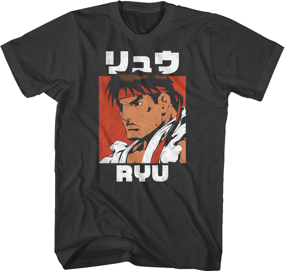 Ryu Japanese Photo Street Fighter T-Shirt Hoodie, Sweatshirt | CiraTrend.com (Image 1)