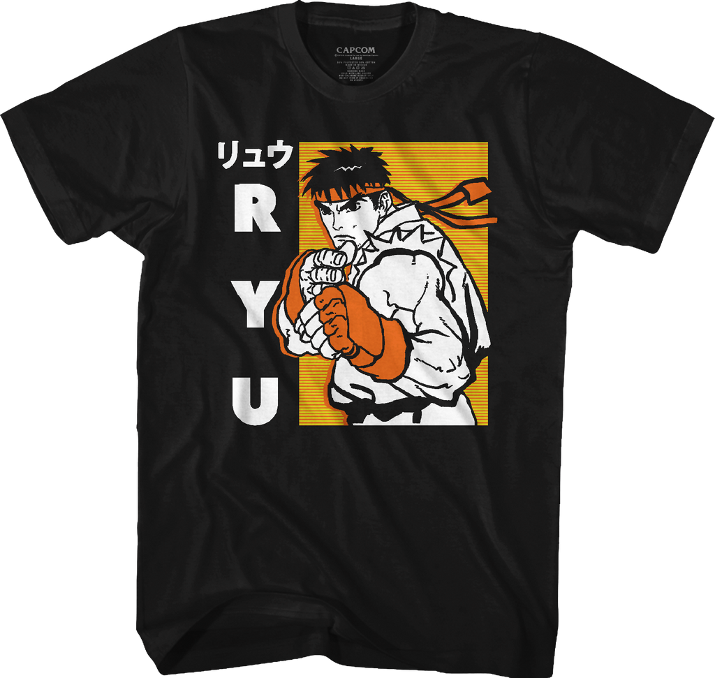 Ryu Japanese Street Fighter T-Shirt Hoodie, Sweatshirt | CiraTrend.com (Image 1)