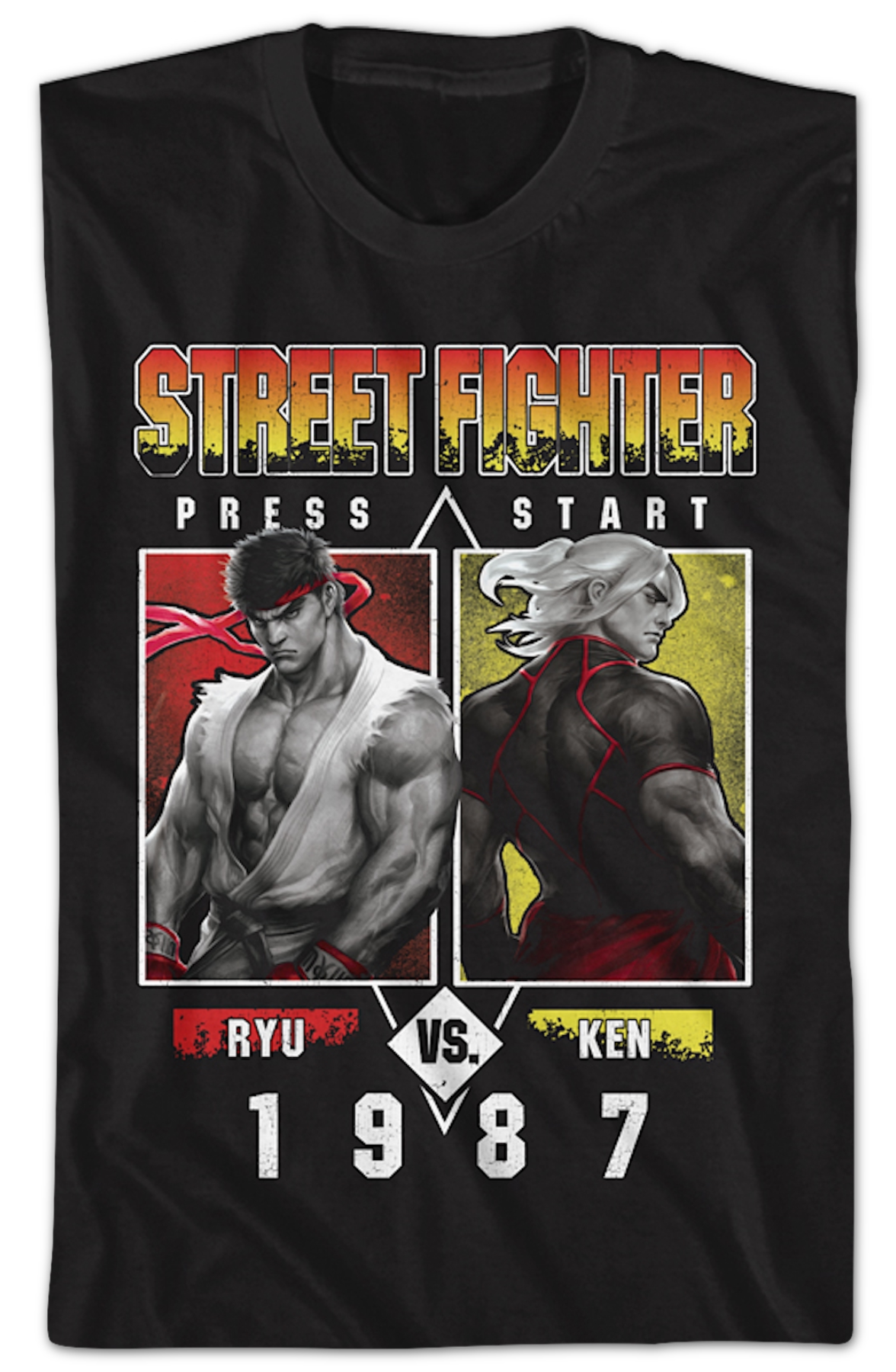 Ryu vs. Ken 1987 Street Fighter T-Shirt Hoodie, Sweatshirt | CiraTrend.com (Image 2)