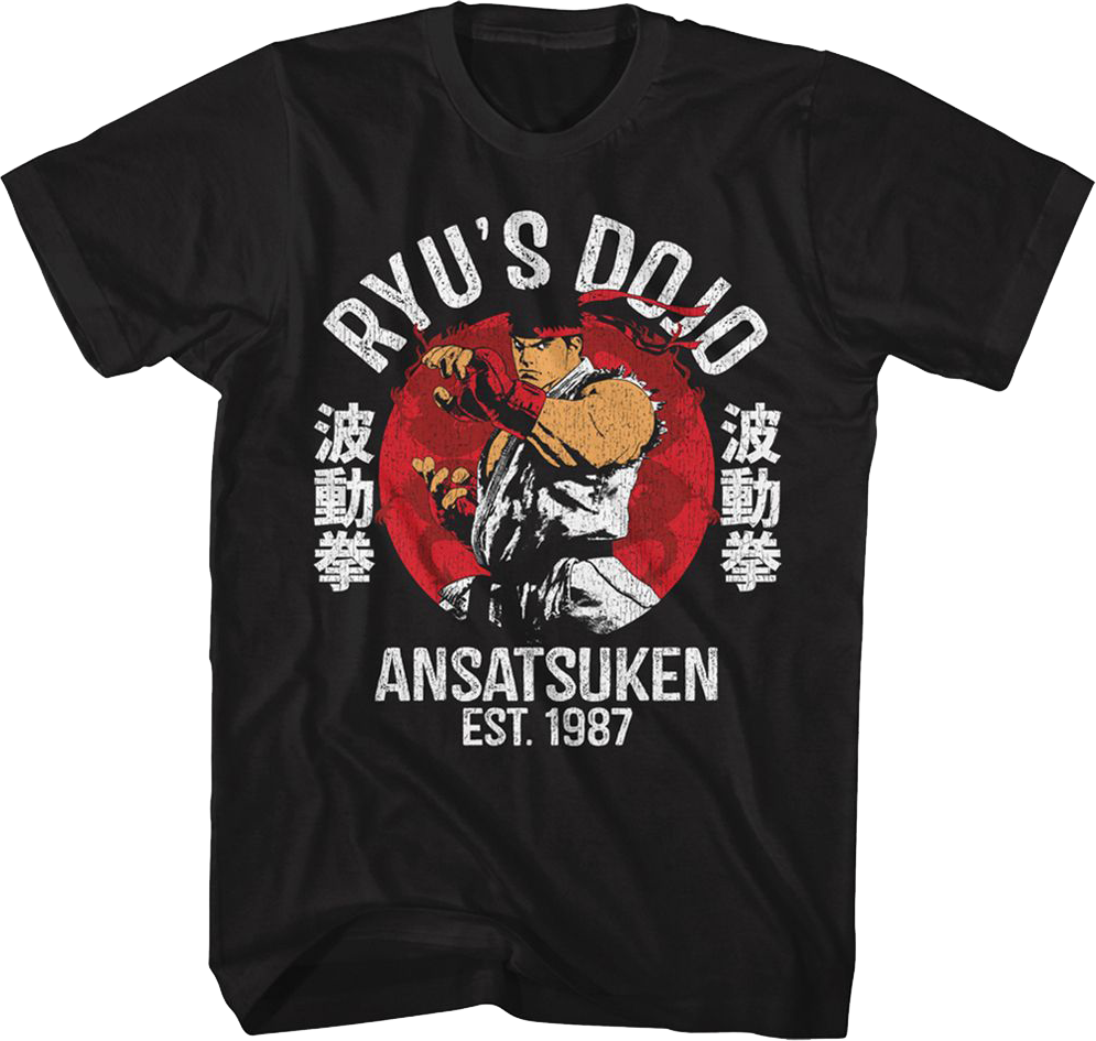Ryu'S Dojo Street Fighter T-Shirts, Hoodie, Sweatshirt