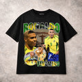 Ronaldo Fenomeno Brazil T Shirt Soccer Football Legend World Cup Graphic Tee