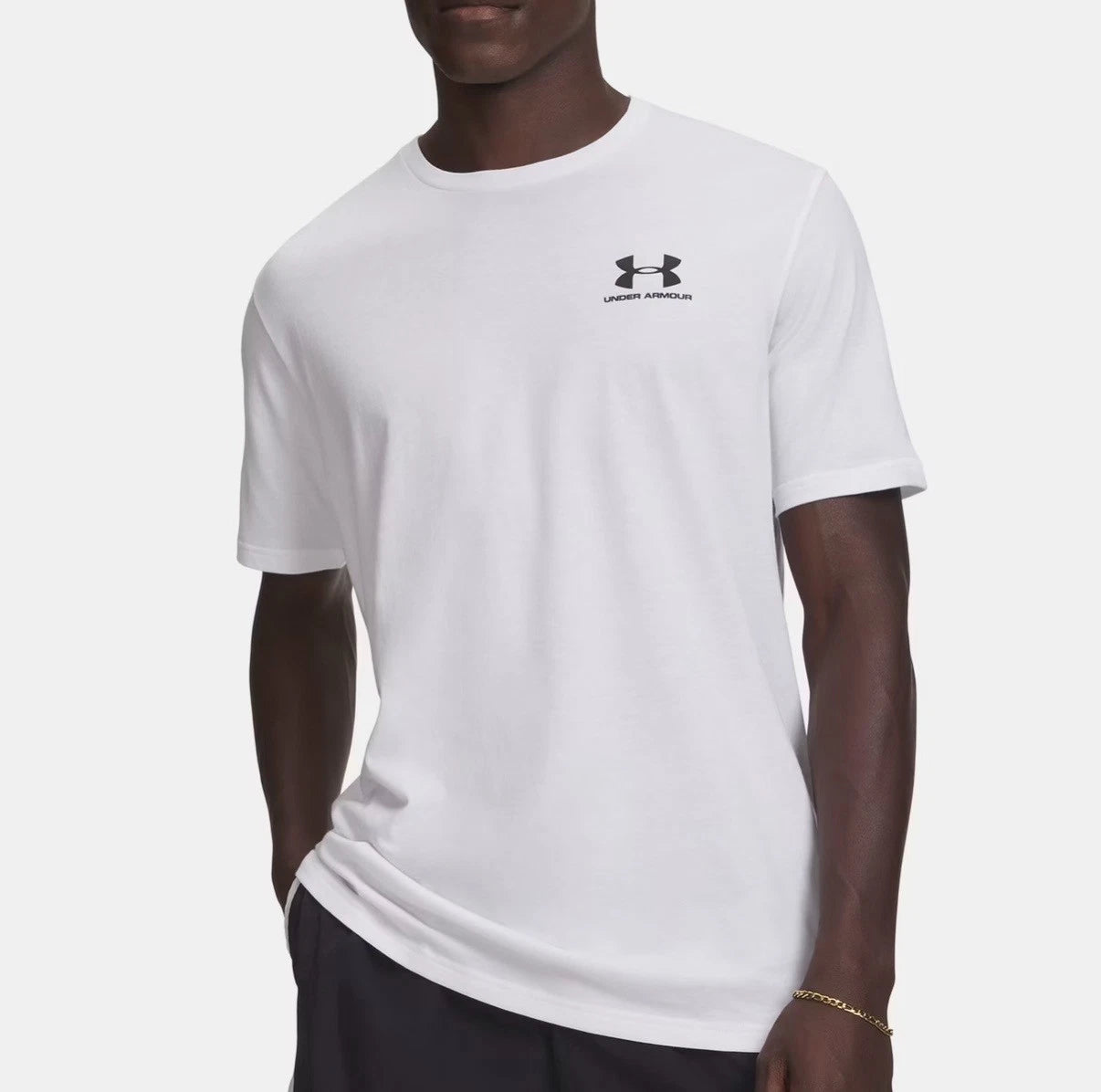 UA Under Armour Small Logo Cotton Short Sleeve Crew Neck T Shirt