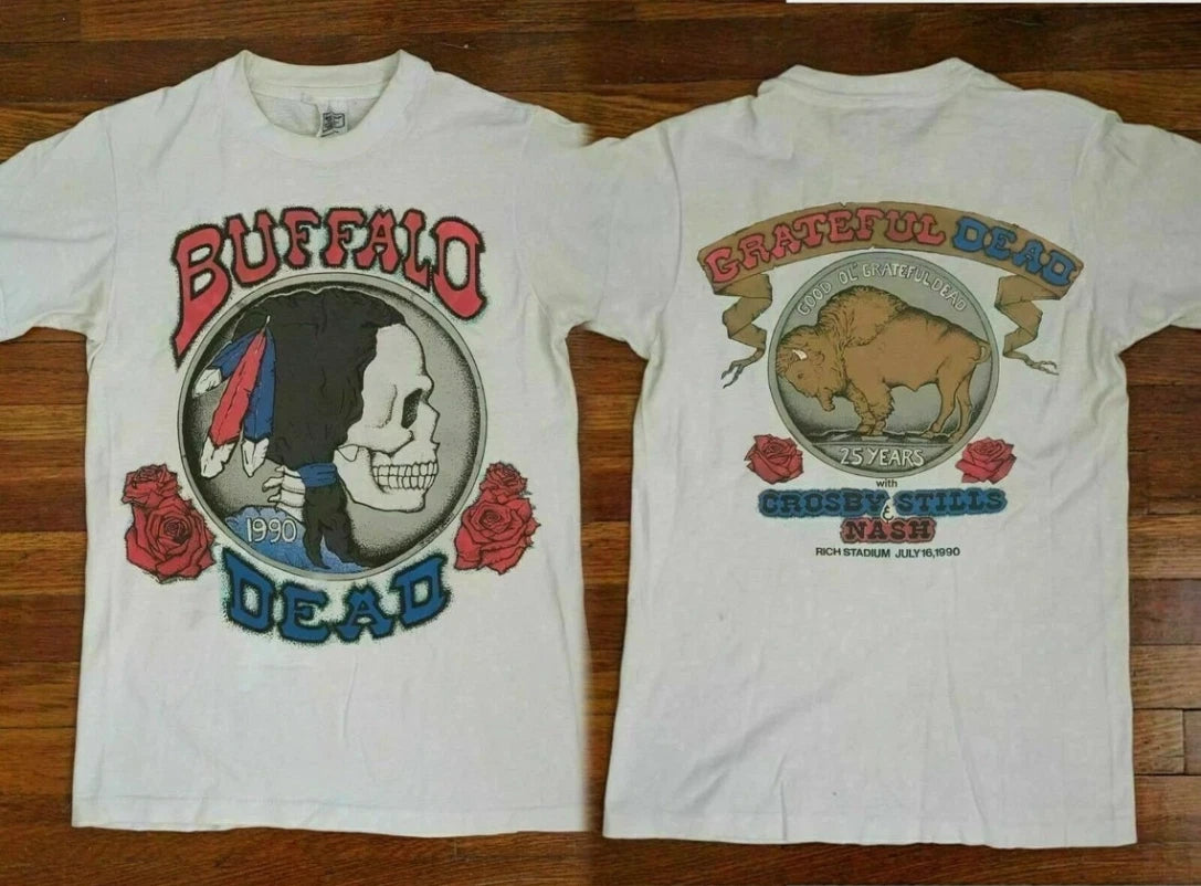 Grateful 1990 Buffalo Short Sleeve Men All size Shirt