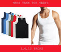 12x MENS VEST 100% Cotton TANK TOP SUMMER TRAINING GYM VEST MULTI PACK PLAIN LOT