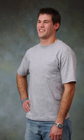 Adult Pocket t-shirt. Short sleeve. 100% cotton, Size M to 8XLT. Made in USA