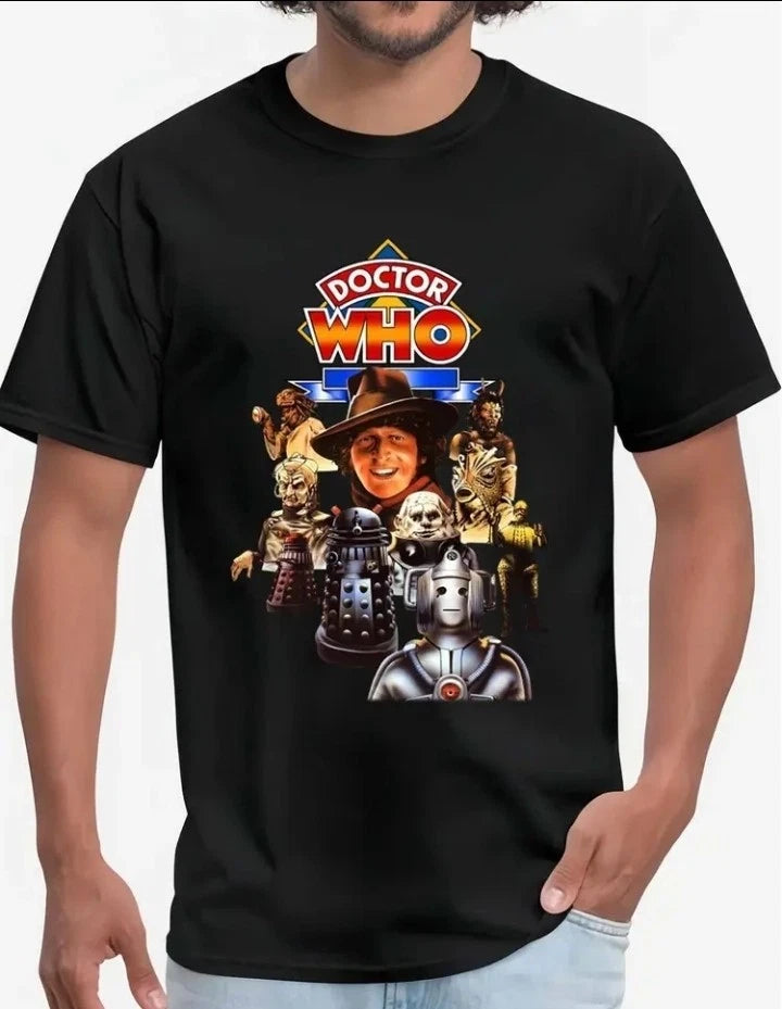 Doctor Who Vintage Graphic Printed Casual Men's T-Shirt Streetwear S to 3XL