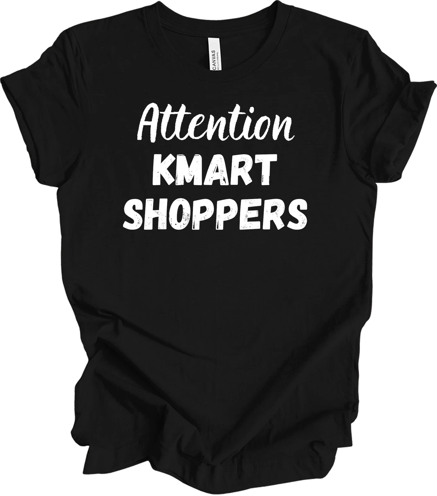 Attention Kmart Shoppers T-Shirt - Fun Retro Design